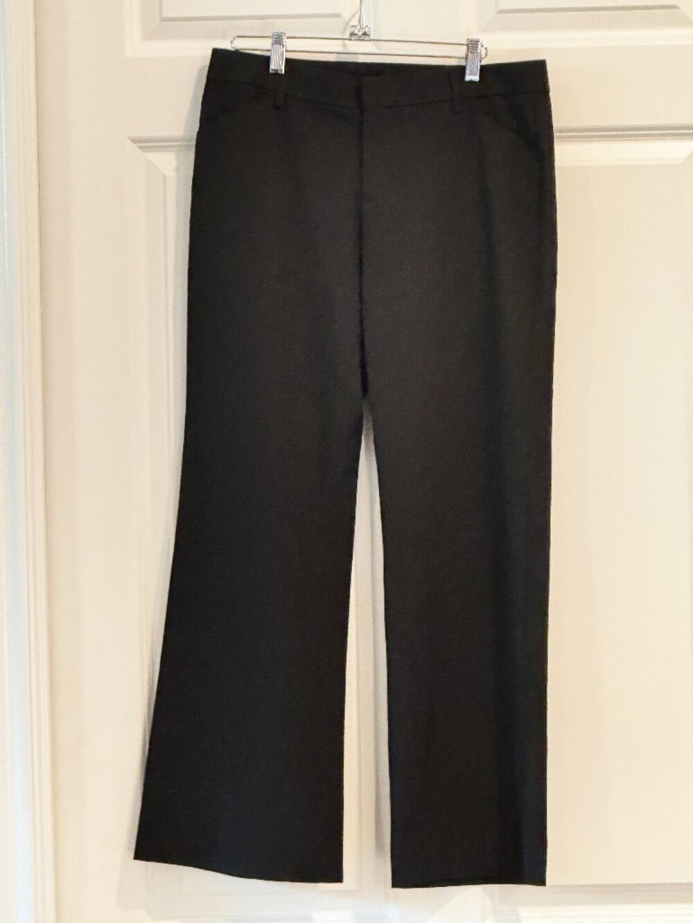 Gap "Perfect Trouser" 2010 Black Wide Leg Dress Pants Tailored EUC Size 4A - Picture 2 of 9